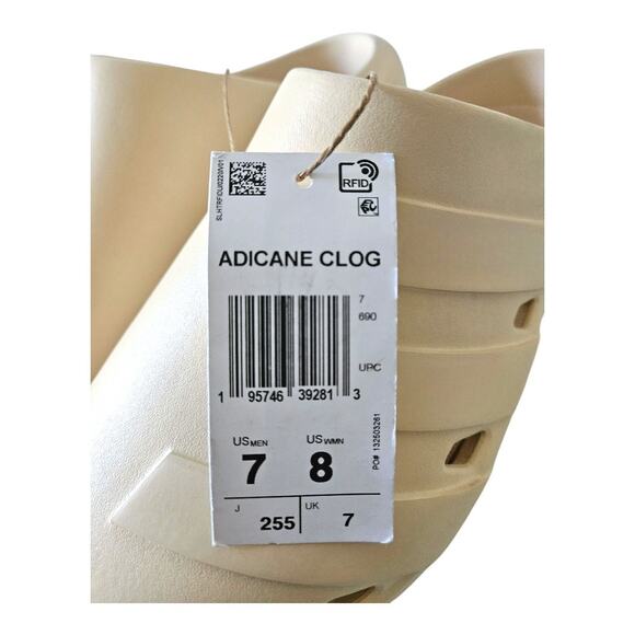NEW Unisex Adidas Adicane Clogs in Cream Color (Size: 8 Women's/7 Men's) - Picture 7 of 9